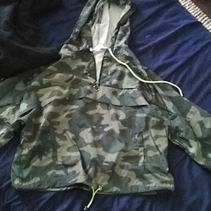 A draw string hoodie